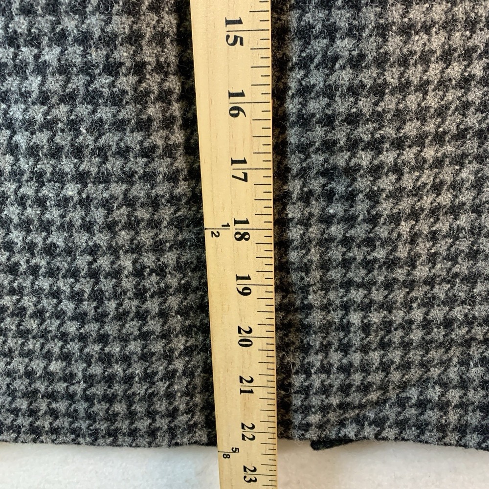J Crew Womens Houndstooth Wool Tweed Pencil Skirt‎ Sz 2 Parisian Heritage Office - Picture 8 of 12